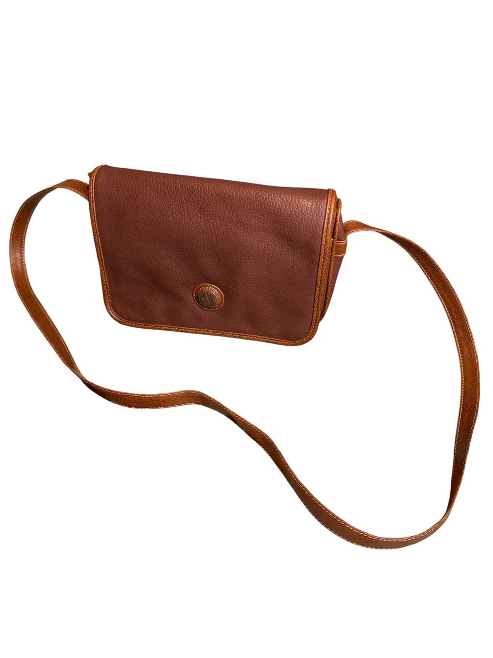 Gitano Chestnut Brown Leather Crossbody Bag